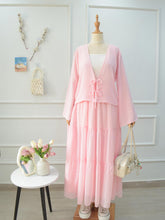 LYVIA - PASTEL PINK 4 TIERED CHIFFON SKIRT